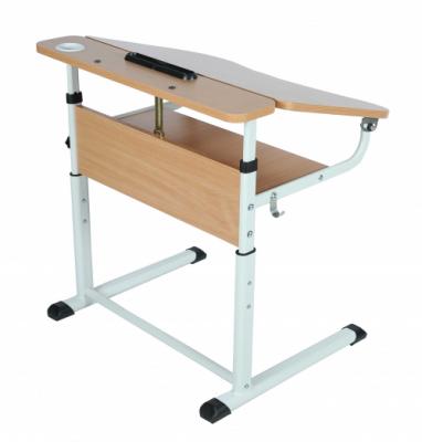 Учнівський стіл 1-місний для рост.груп №3-5, з регулюванням кута нахилу стільниці, АНШАР ГРУП (32454), 700х590х580-700 мм,